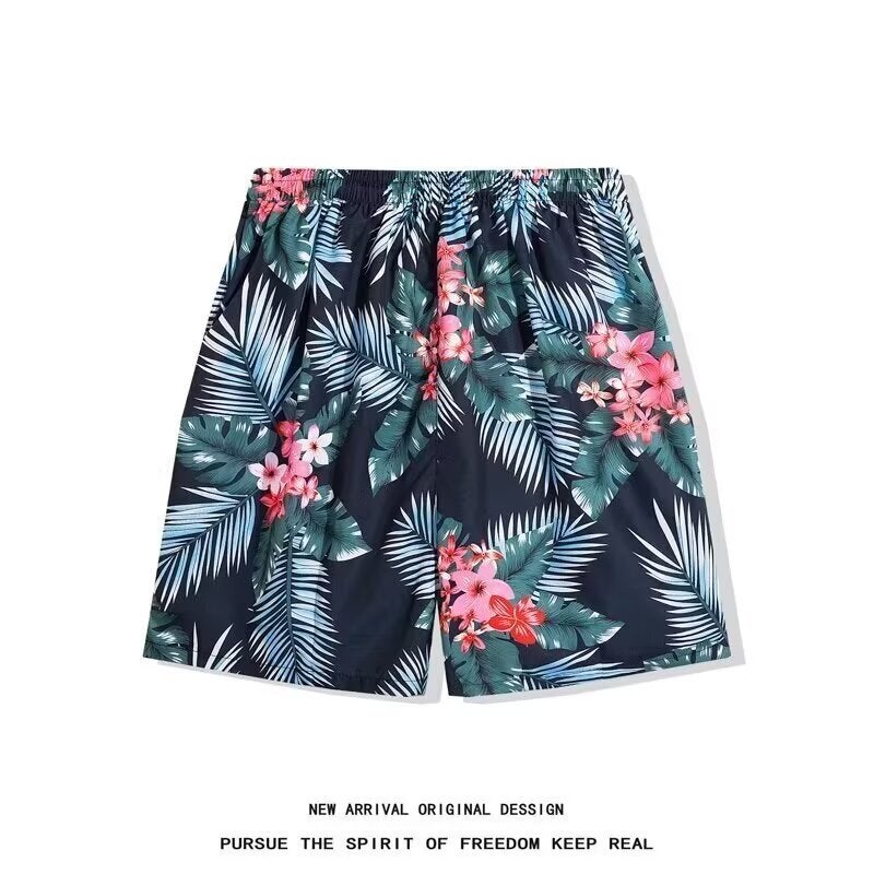 Thailand Hawaii Water Splashing Festival Beach Pants Men'S And Women'S Casual Shorts Summer Shorts Quick-Drying Shorts For Couples By The Sea - Image 2